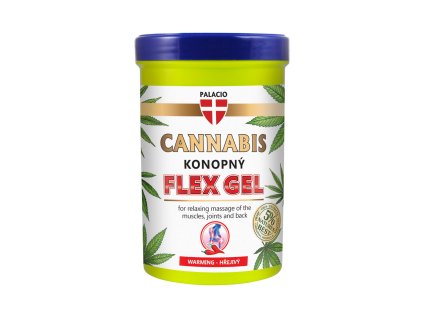 PALACIO Konopný masážny Flex gél, hrejivý 380 ml