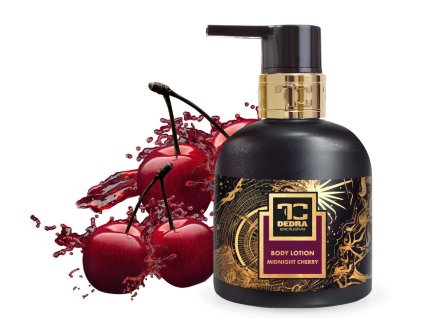 MIDNIGHT CHERRY | zvláčňující tělové mléko s mandlovým olejem | 320 ml