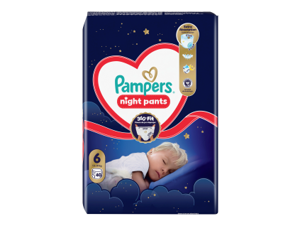 Pampers Pants Night S6 (40ks/fol)
