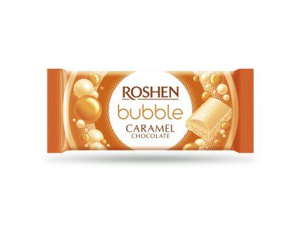ROSHEN Bubble biela s karamelom 80 g