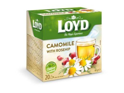 Loyd Tea pyramída harmanček so šípkou 40g