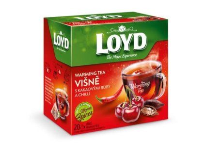 Loyd Warming Tea pyramída višne +kakaový bôby +chilli 40g