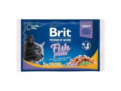 Brit Premium kapsičky mp fish plate @ 4x100g