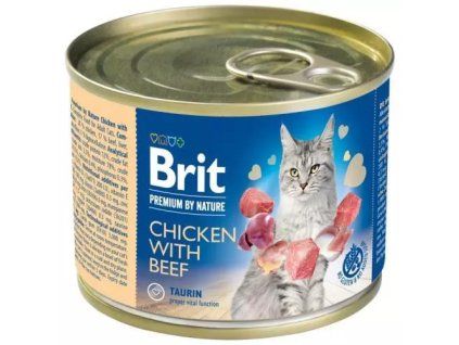 Brit Premium konzervy chicken with beef 200g