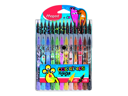 Maped Fixy a pastelky MONSTER 27 ks