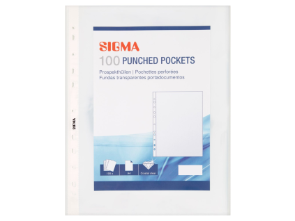 SIGMA Obal zakladací U A4 38µ LE 100 ks