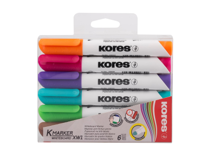Kores KM Plus Popisovač na tabule mix 6 ks