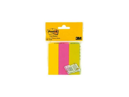 3M Post-it Bloček 25 x 76 mm neón 3 ks