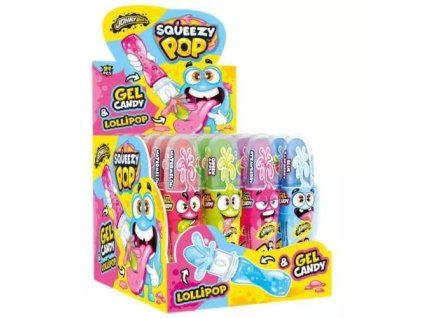 JohnyBee gél candy squeeze pop /24/ 34g