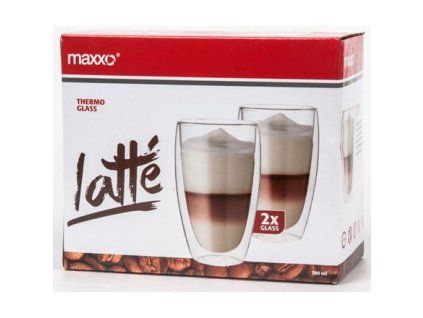MAXXO Pohár dvojstenný Latté 380 ml 2 ks