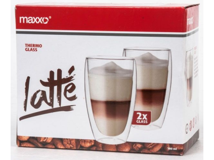MAXXO Pohár dvojstenný Latté 380 ml 2 ks