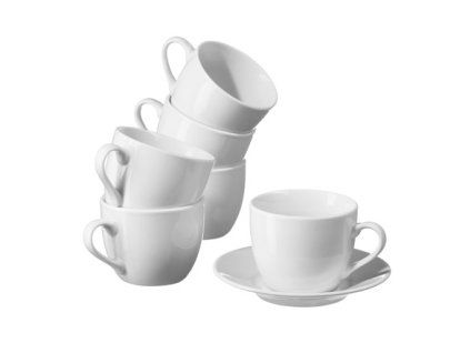 aro Šálka BASIC 150 ml porcelán 6 ks
