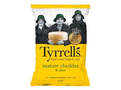 Tyrrells Chips s príchuťou cheddaru 150 g