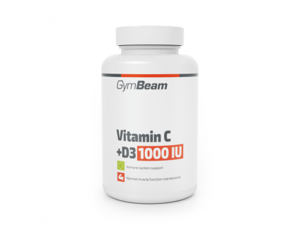 Vitamín C + D3 1000 IU - GymBeam