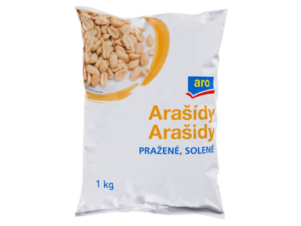 aro Arašidy pražené solené 1 kg