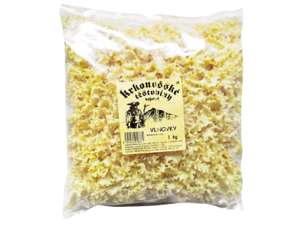 Krkonošské cestoviny vlnovky 1 kg
