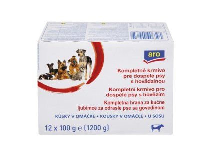 aro Kapsička pre psa hovädzie 12 x 100 g
