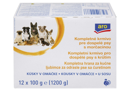 aro Kapsička pre psa morčacie 12 x 100 g