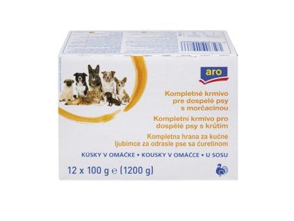 aro Kapsička pre psa morčacie 12 x 100 g