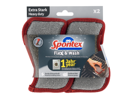 Spontex huba (2ks/bal) Flex&Wash HeavyD