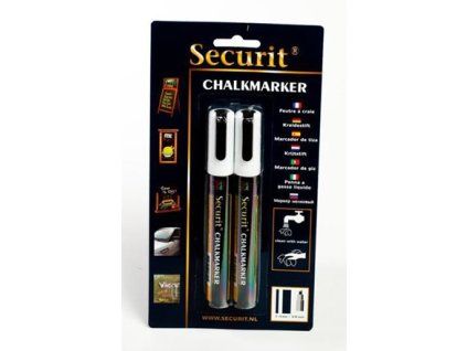 Securit Popisovač 2-6mm biely 2 ks