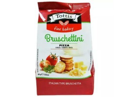 Tottis Mini bread chips pizza 80g