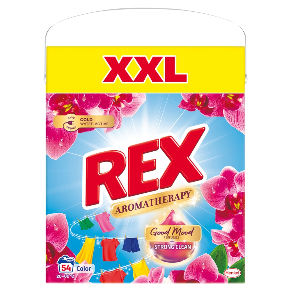 HENKEL drogerie Rex prášok 54PD Color AT Orchid BOX XXL