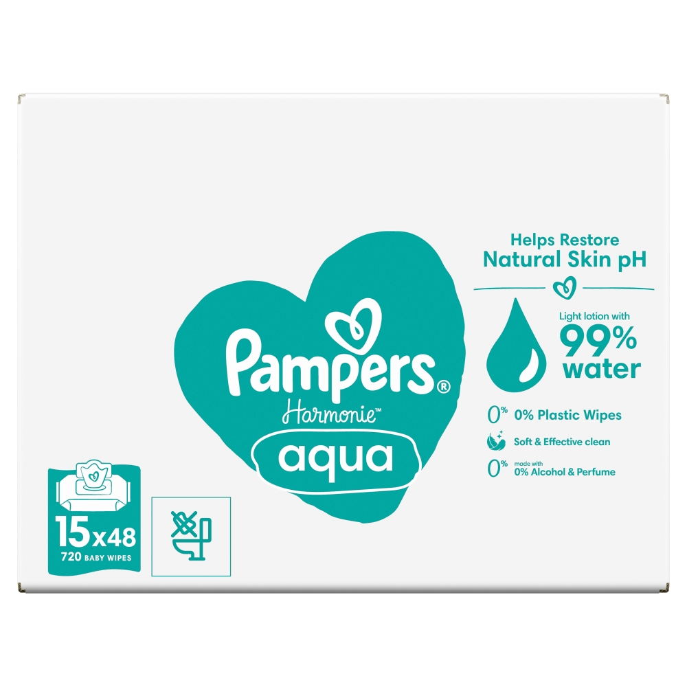 Procter and Gamble Pampers wipes (15x48ks/kra) AquaHarmónia