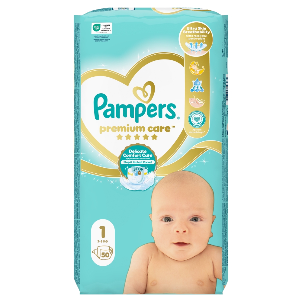 Procter and Gamble Pampers Premium S1 (50ks/fol) 2-5kg B