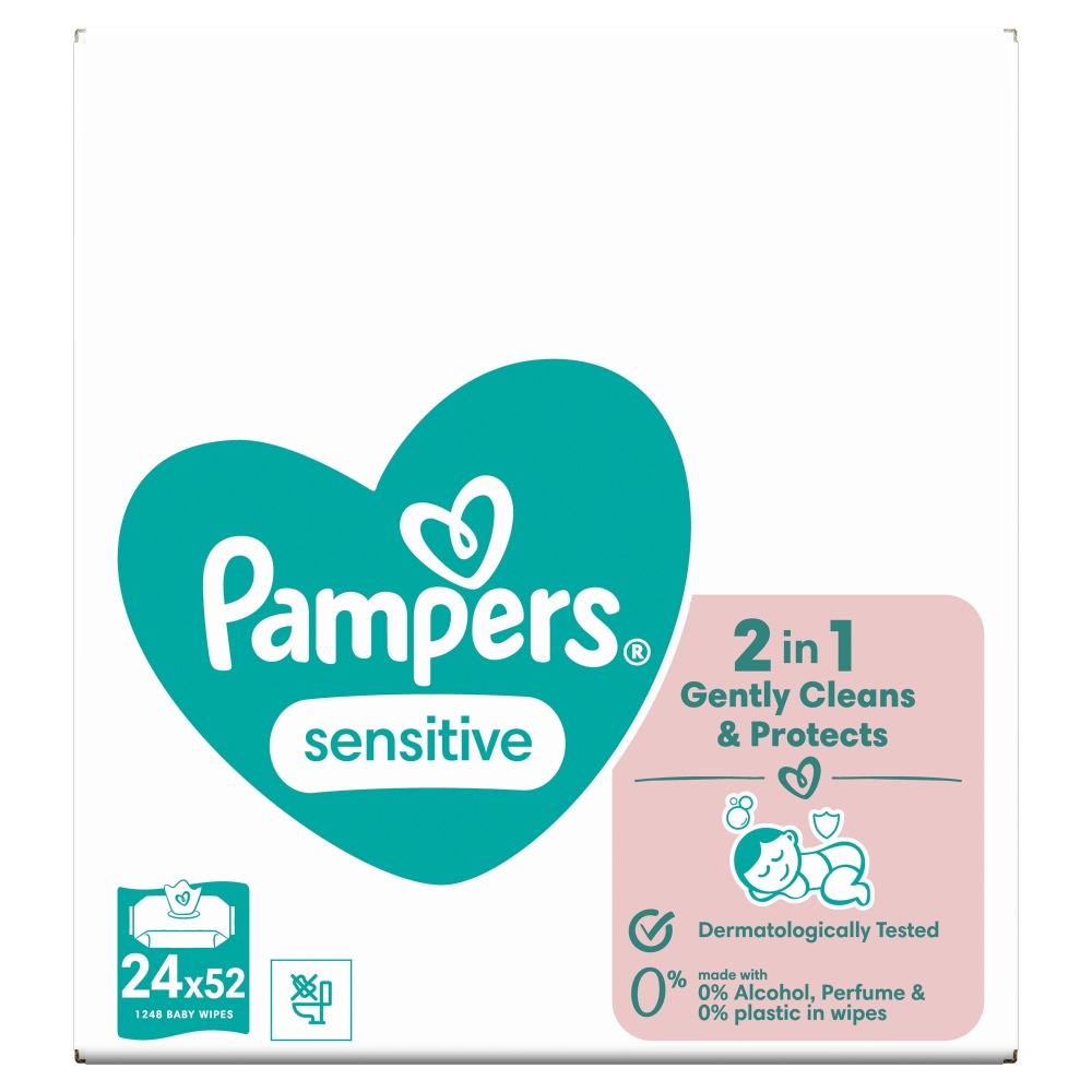 Procter and Gamble Pampers wipes (24x52ks/kra) Sensitive