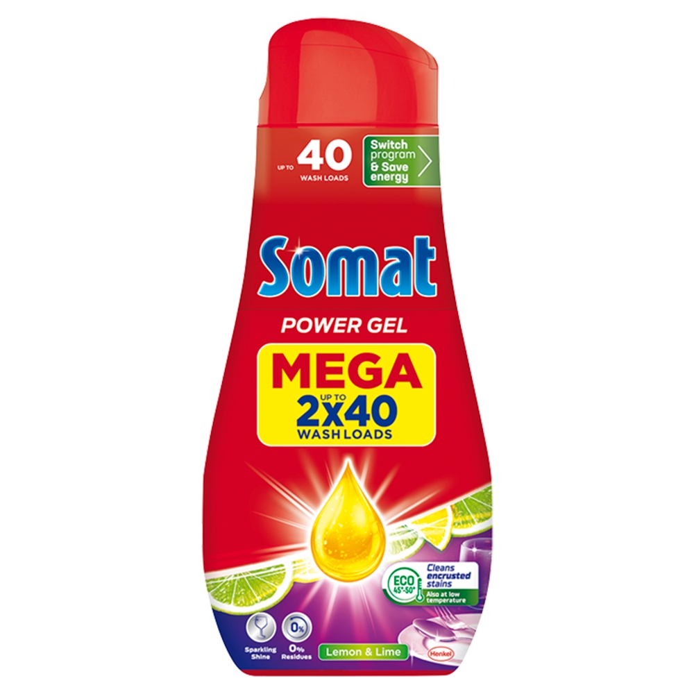 HENKEL drogerie Somat gél (2x720ml/bal) MEGA Lemon (80MD)