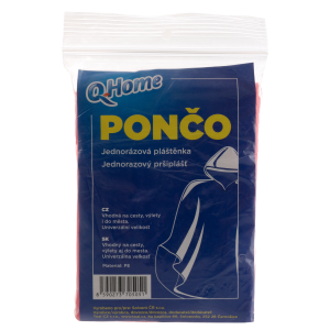 Q Home poncho jednorazové 38-40g
