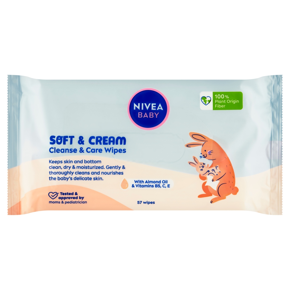 Nivea Baby Wipes (57ks/fol) Soft&Cream