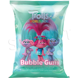 Trolls cukríky 75g s príchuťou Bubble gum