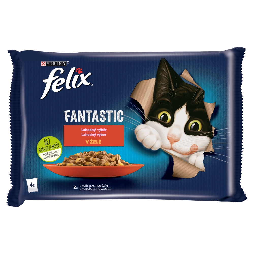 Felix vrecko (4x85g/sac) kura hovädzie