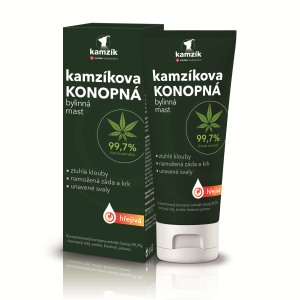 Cemio Kamzík konopná masť 200ml hrejivá