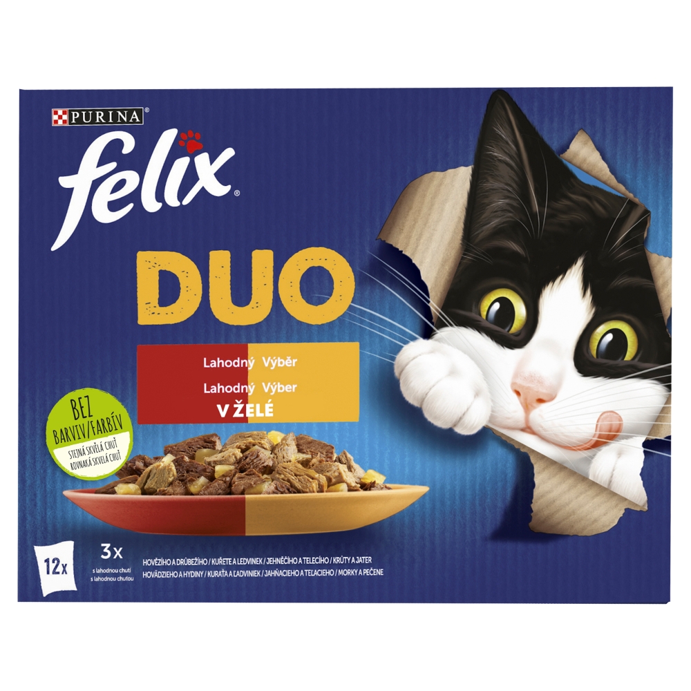 Felix vrecko (12x85g/kra) DUO lahod.výber