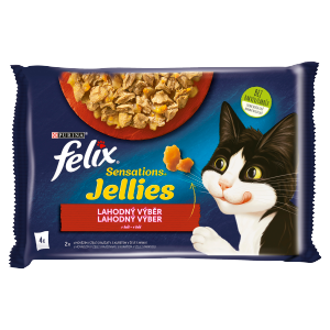 Felix vrecko (4x85g/sac) sens jellies výb