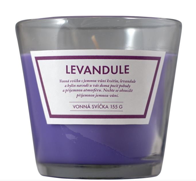 Q Home sviečka 155g levanduľa