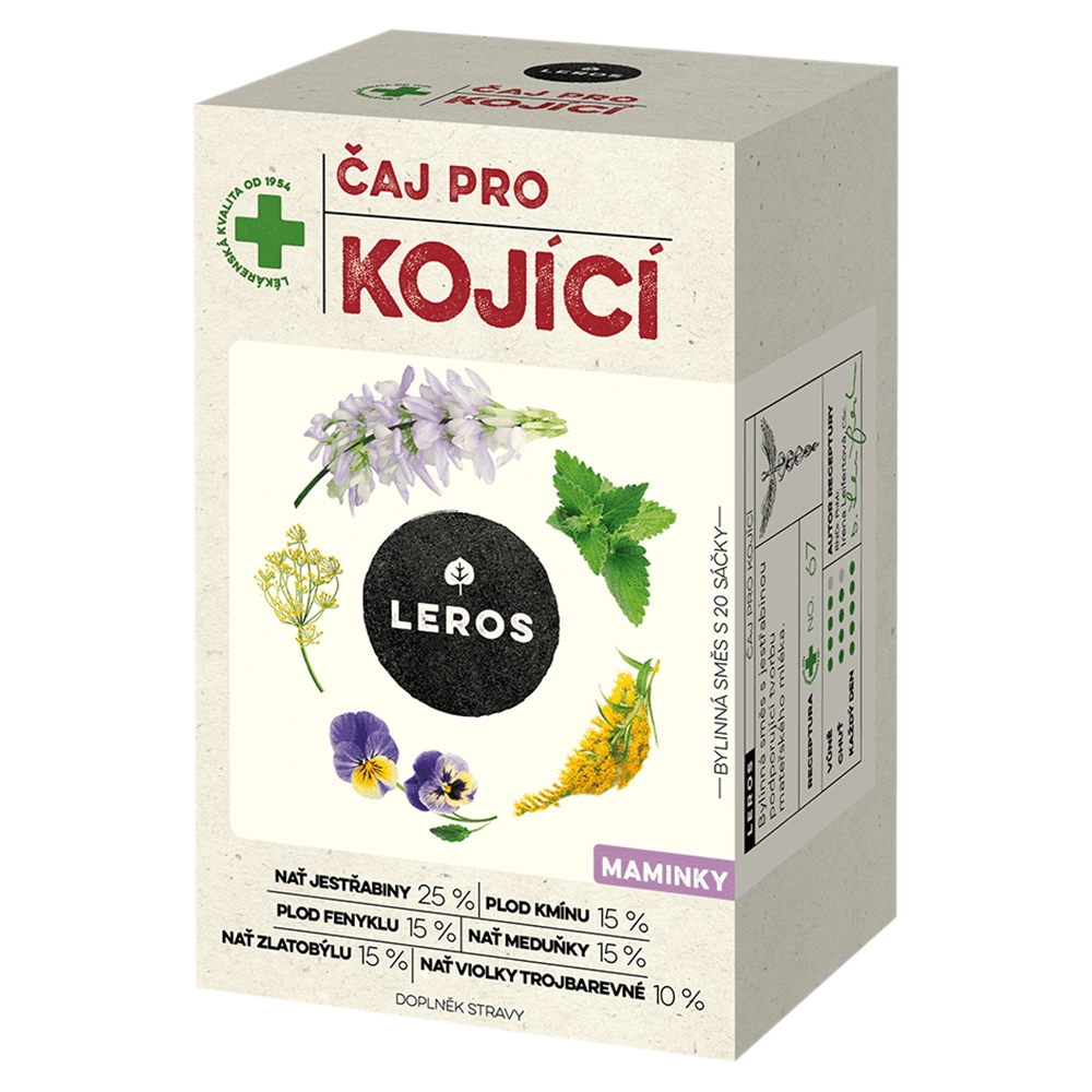 LEROS čaj (20x1,5g/kra) pre dojčiace matky