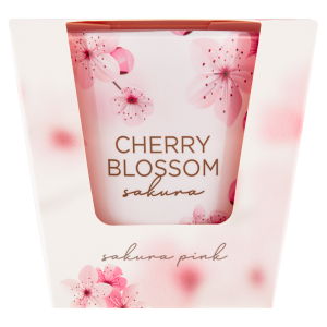Sviečka 115g sklo Cherry Sakura pink