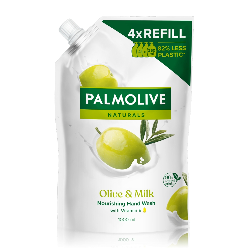 Palmolive tek mydlo náplň 1l Olive&Milk