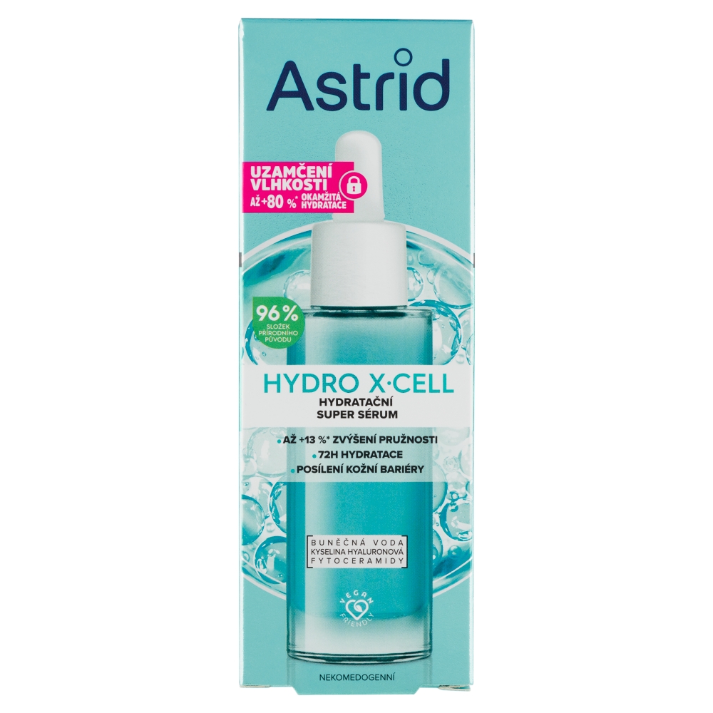 Astrid T.M., a.s. Astrid Hydro X-Cell hydratačné super sérum na zvýšenie pružnosti a hydratácie pleti 30 ml