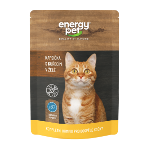 Energy Pet vrecko mačka 100g kura želé