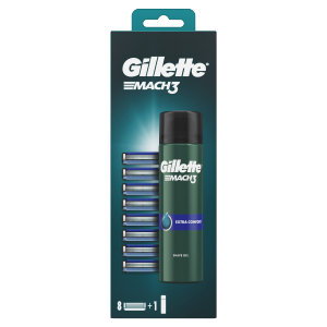 Gillette Mach3 8NH+Gel 200ml Comfort