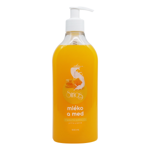 Sirios Herb tek mydlo 0,5l Mlieko a med