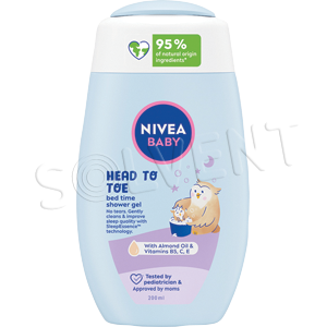 Nivea Baby SG 200ml telo vlásky Bed Time