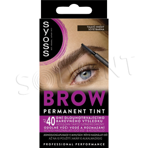 Syoss Brow Tint 17ml Tmavo hnedý