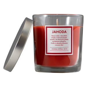 Q Home sviečka 125g jahoda viečko
