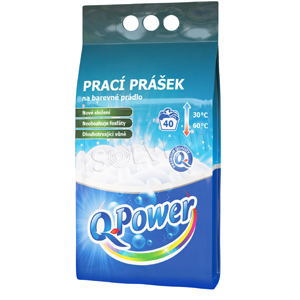 Q Power prášok na pranie 40PD COLOR